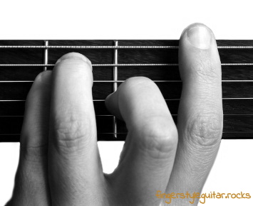 F major chord variation 2 barre photo