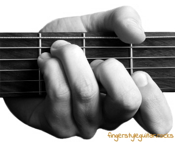 F major chord variation 3 thumb photo