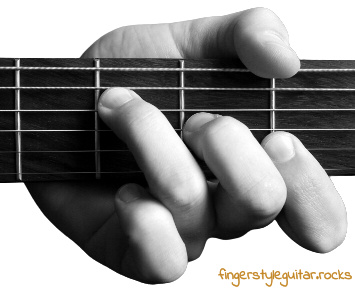 F major chord variation 4 with muted A string