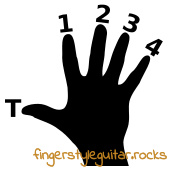 Picking hand finger numbers